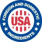 Foreign and domestic ingredients badge